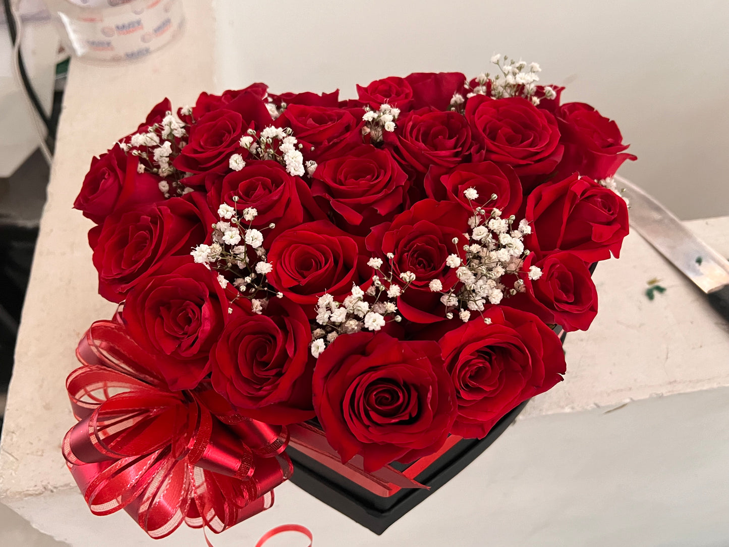 Bouquet corazón 24 rosas