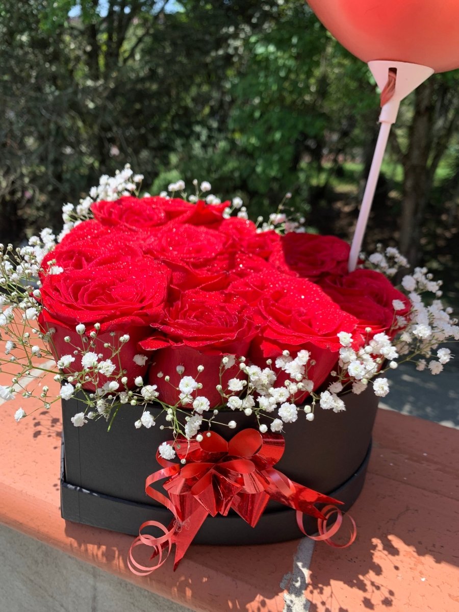 Bouquet 24 Rosas y Globo - Distri Regalos