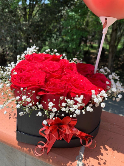 Bouquet 24 Rosas y Globo - Distri Regalos