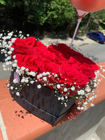 Bouquet 24 Rosas y Globo - Distri Regalos